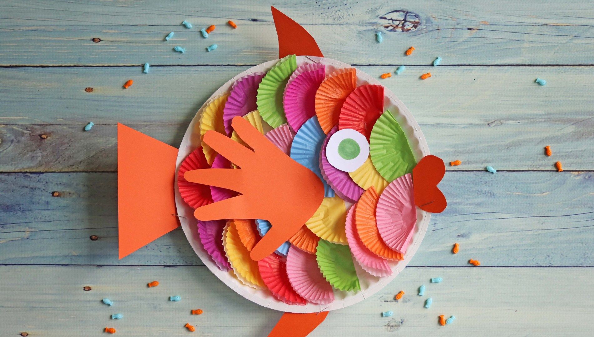 Sailing/ Swimming/ Cupcake Liner Fish Art/ Discuss Cooking Program, Angels On Wheels