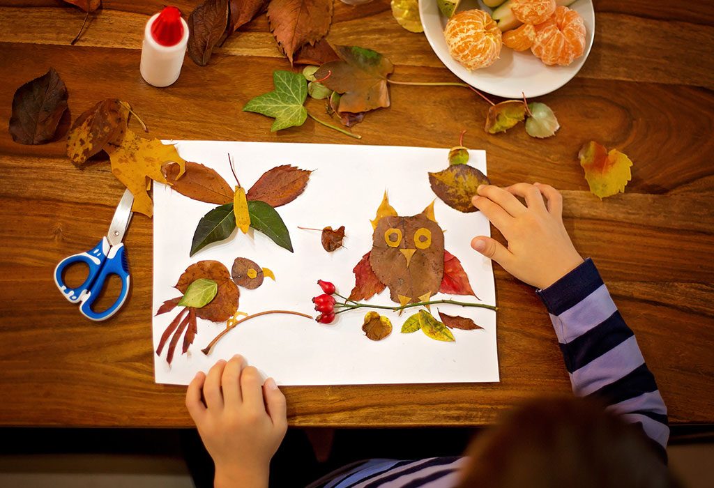 Leaf Art Making/ Swimming/ Discuss Cooking Program, Angels On Wheels