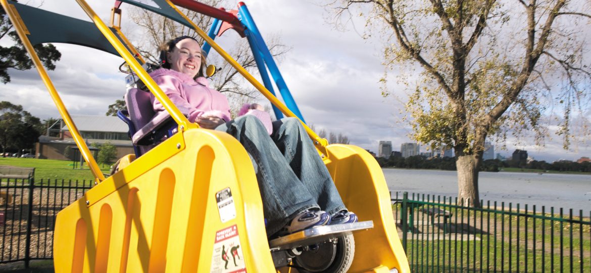 Liberty Swing at Gough Whitlam Park and Oatley/ Train Trip, Angels On Wheels