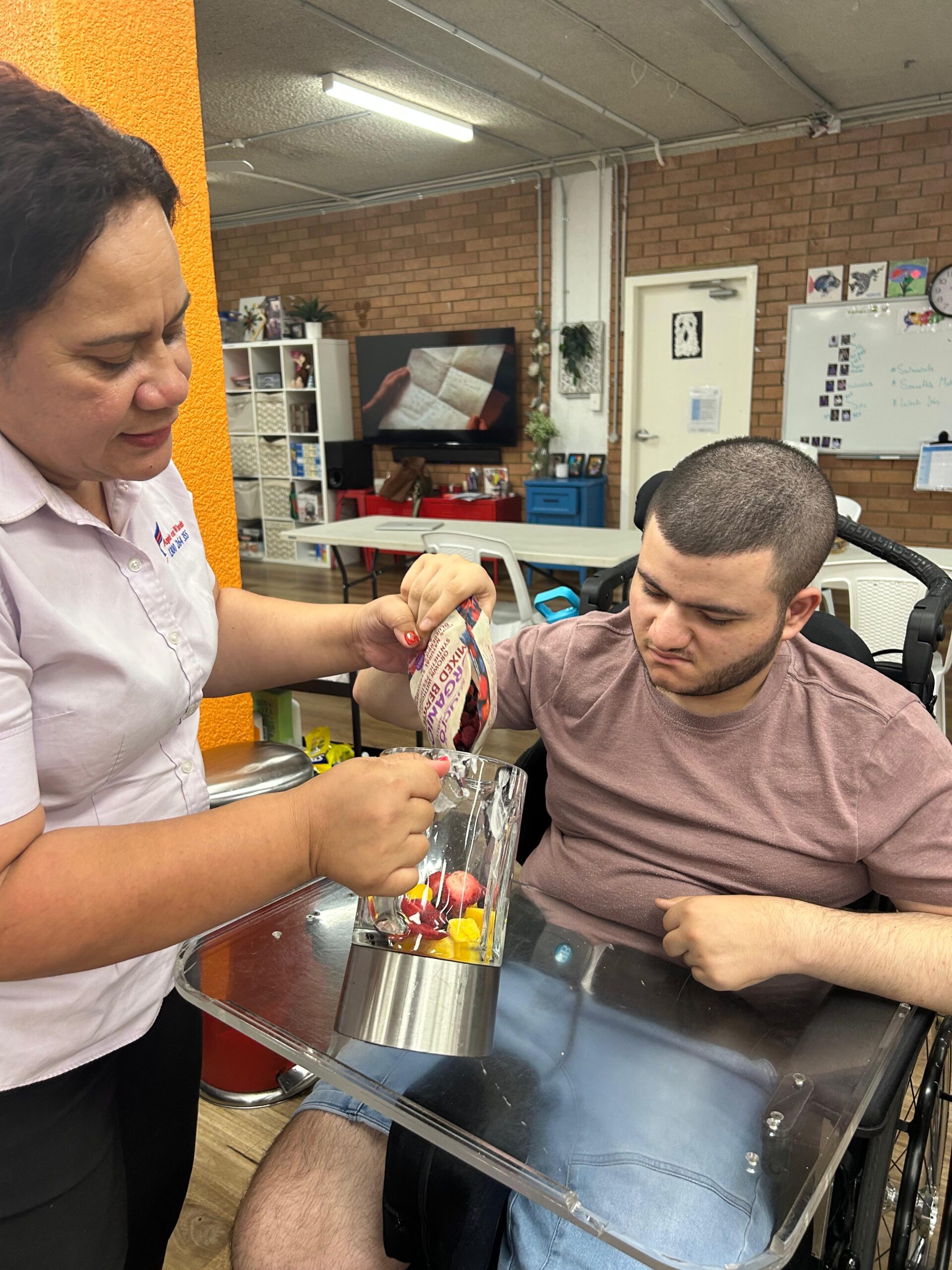 Smoothie Making, Angels On Wheels