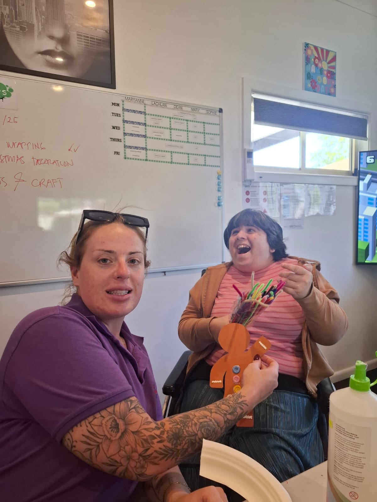 Decorating Centre for Christmas, Angels On Wheels