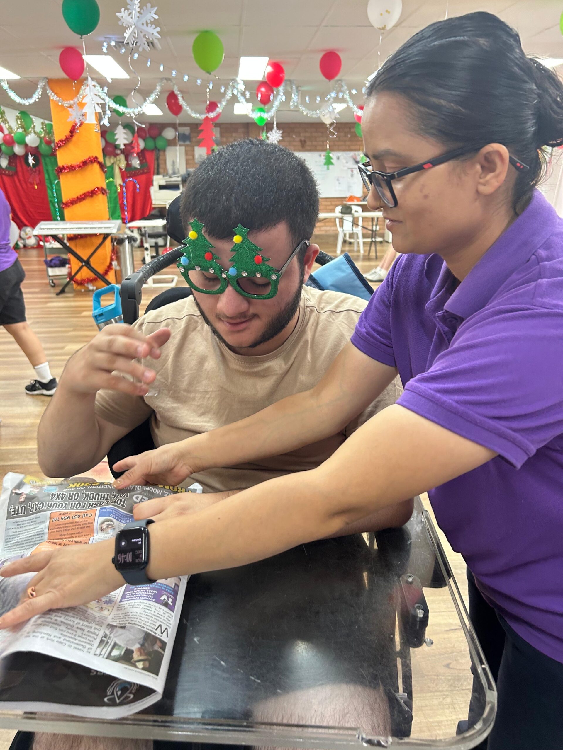 Decorating Centre for Christmas, Angels On Wheels