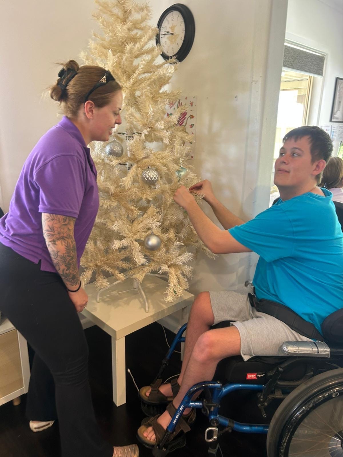 Decorating Centre for Christmas, Angels On Wheels