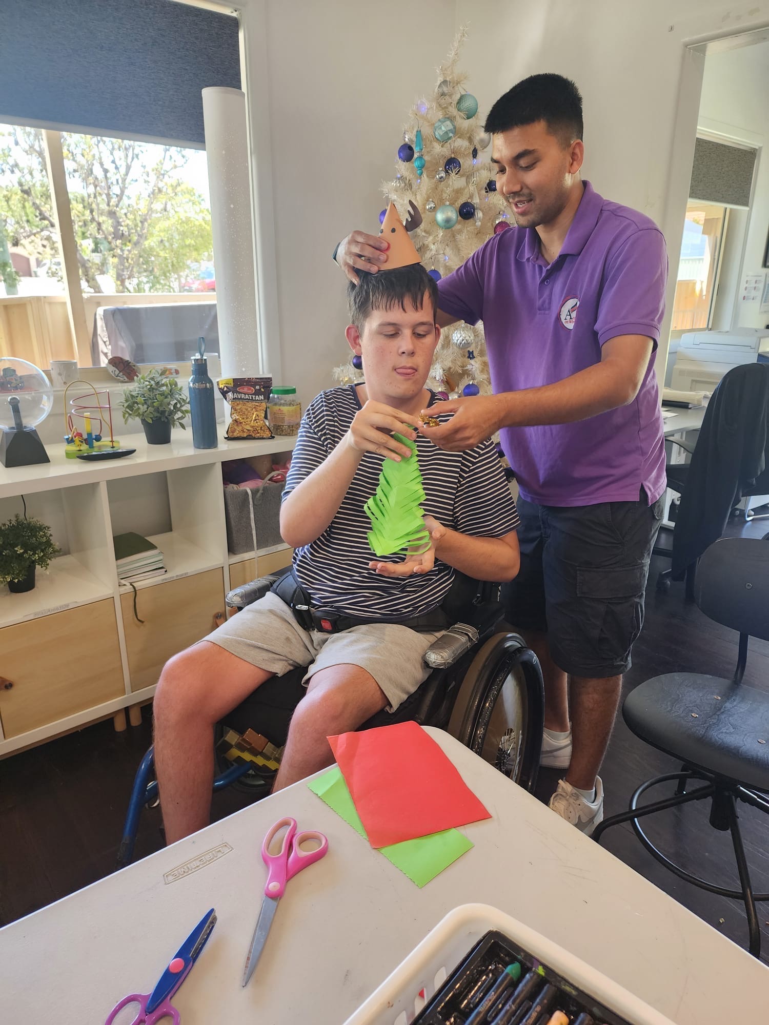 Decorating Centre for Christmas, Angels On Wheels