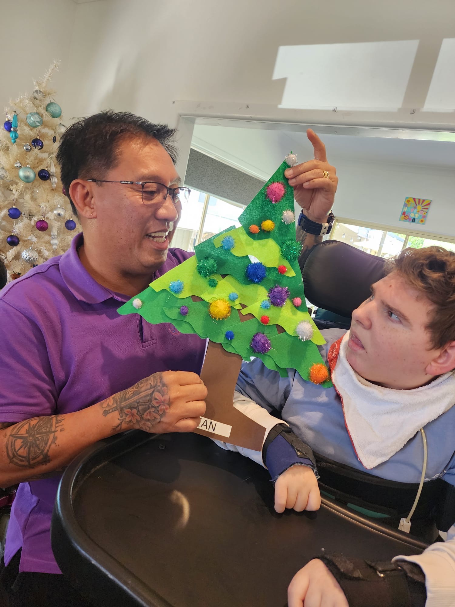 Decorating Centre for Christmas, Angels On Wheels