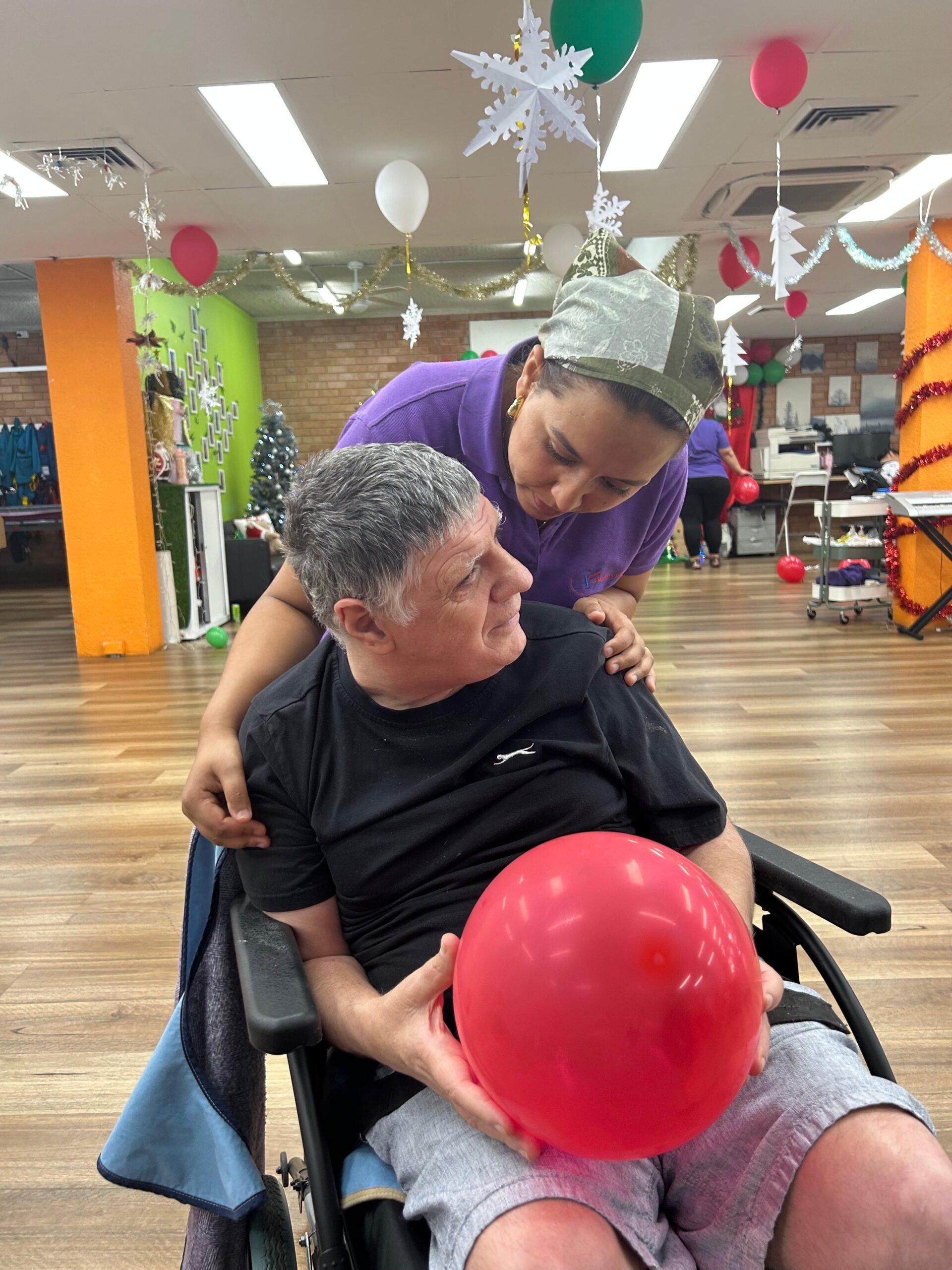 Decorating Centre for Christmas, Angels On Wheels