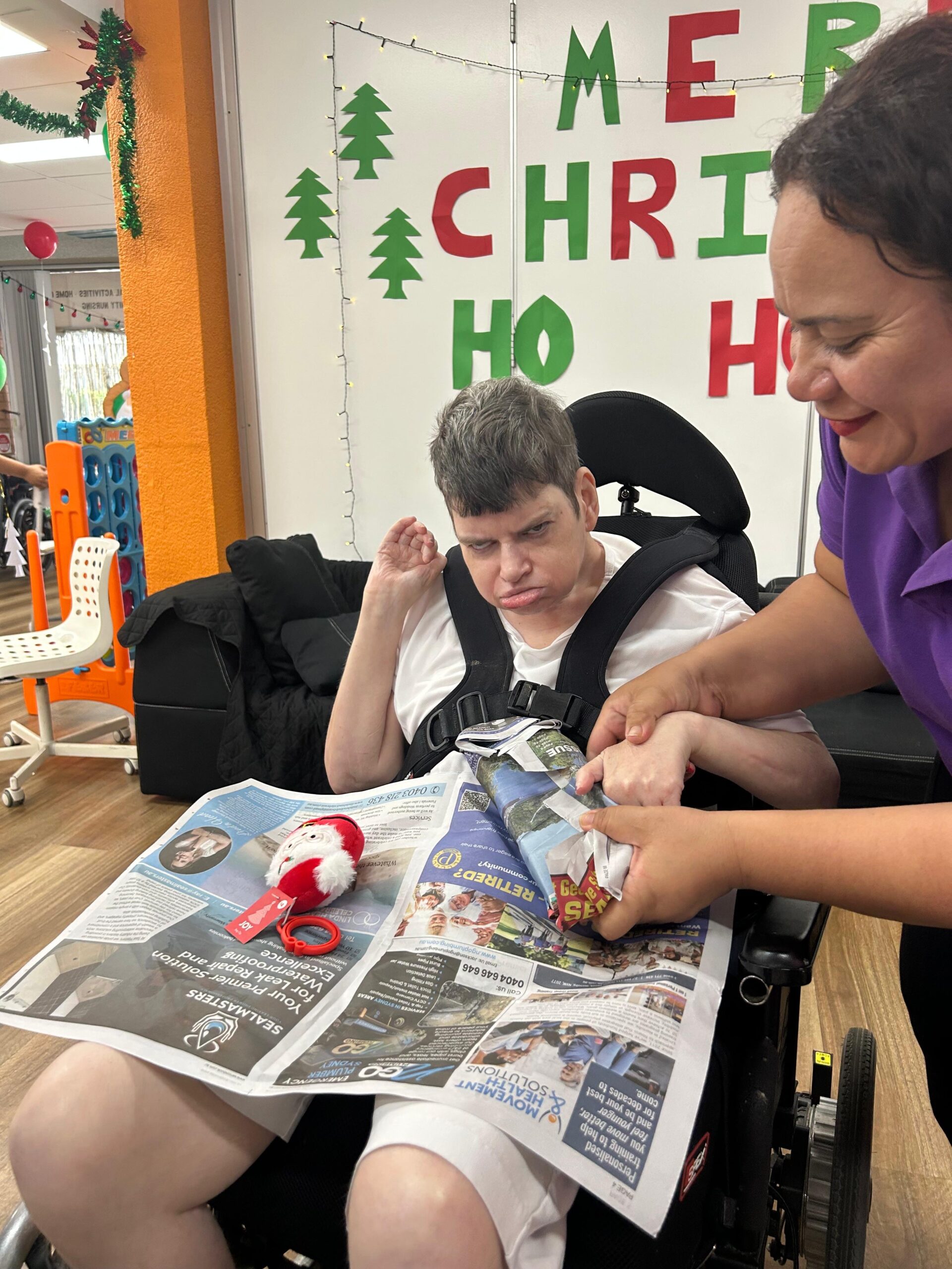 Decorating Centre for Christmas, Angels On Wheels