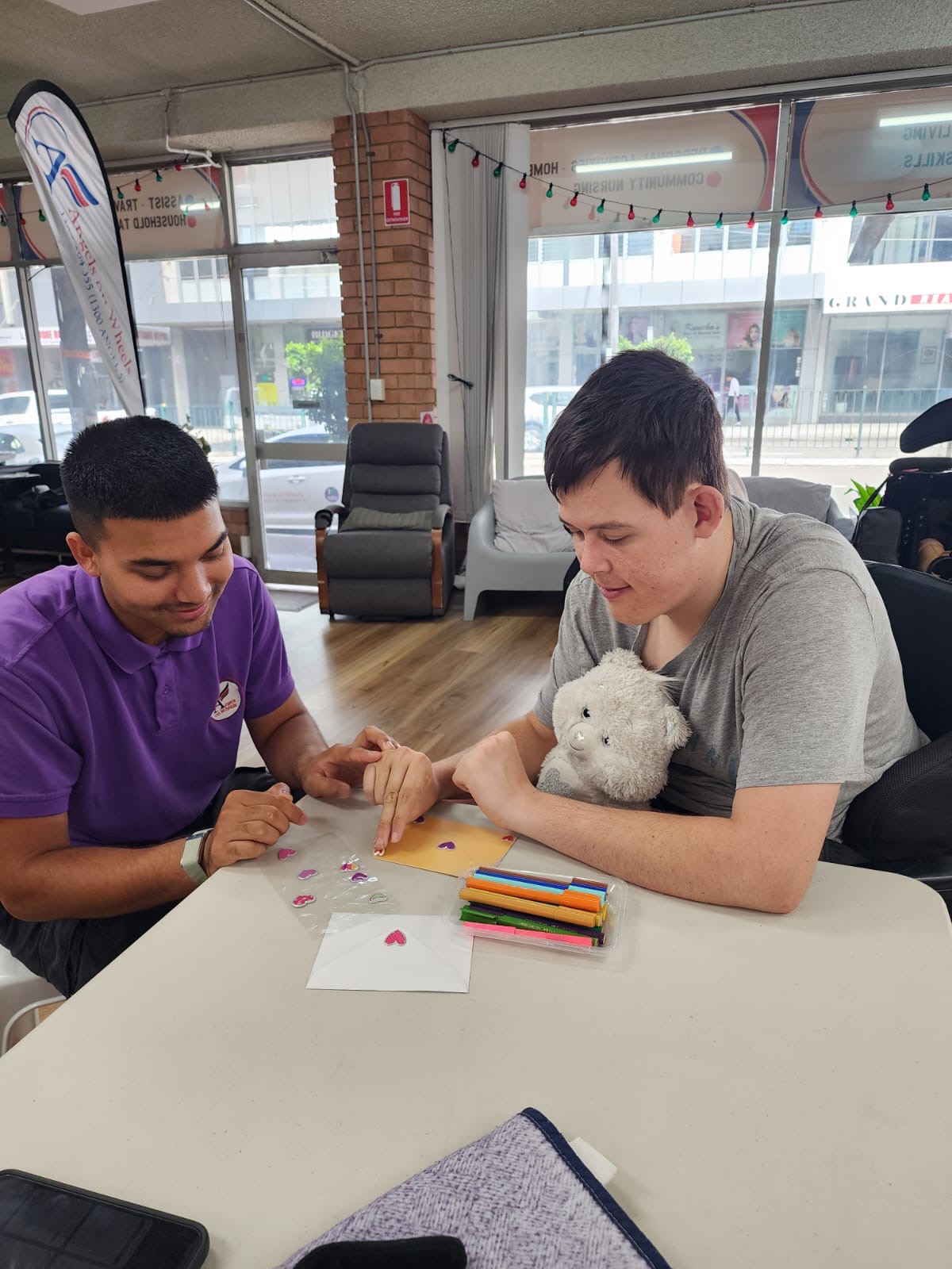 Birthday Card Making, Angels On Wheels