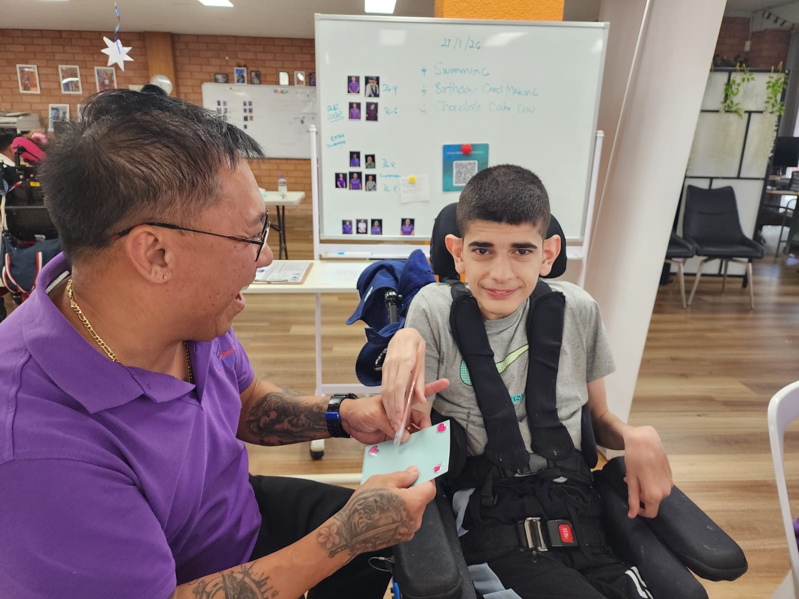 Birthday Card Making, Angels On Wheels