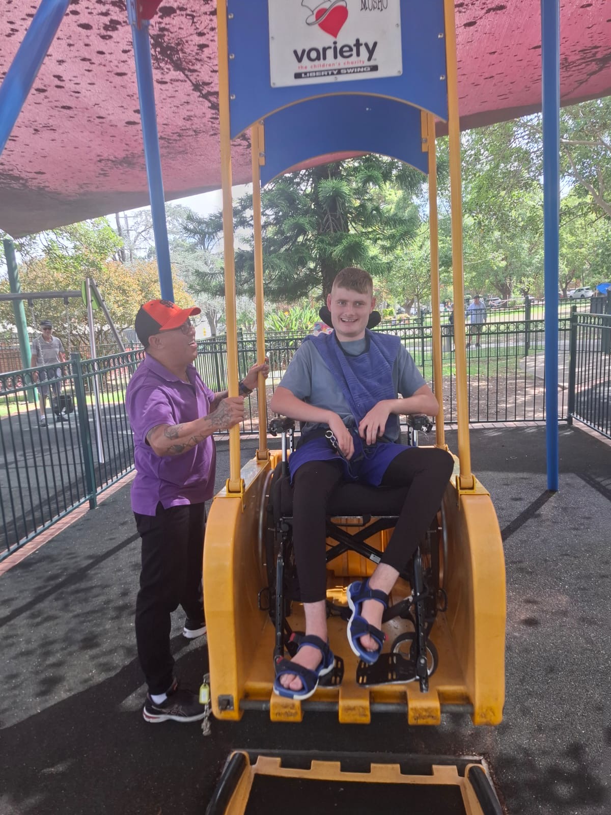 Liberty Swing at Oatley and Whitlam Park, Angels On Wheels