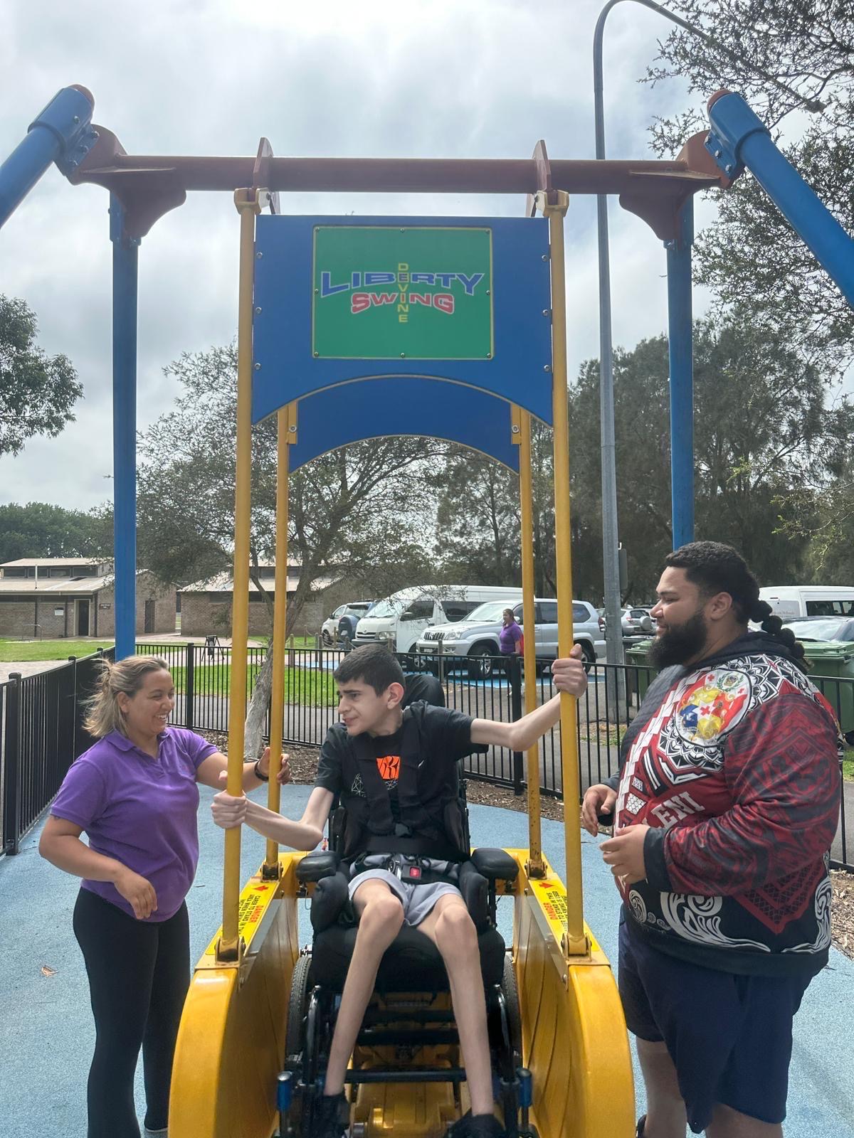 Liberty Swing at Oatley and Whitlam Park, Angels On Wheels