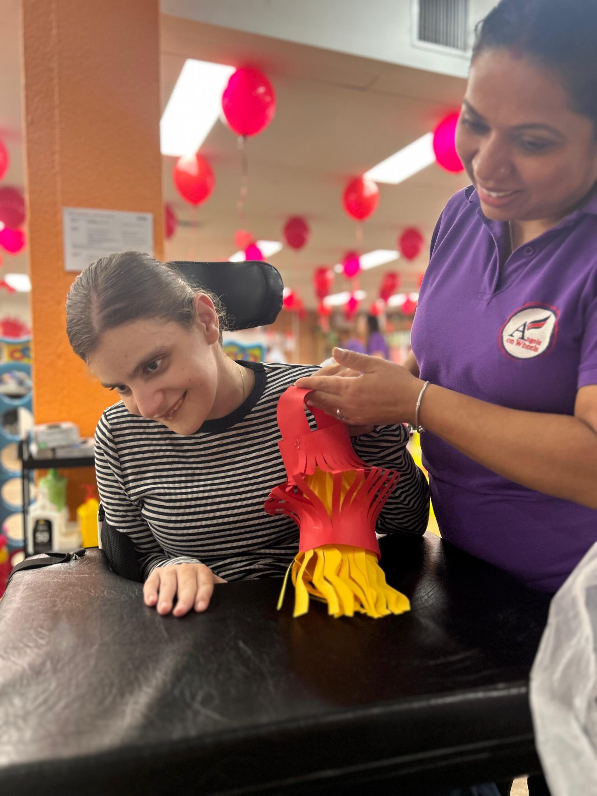 Chinese Lantern and Flower Making, Angels On Wheels