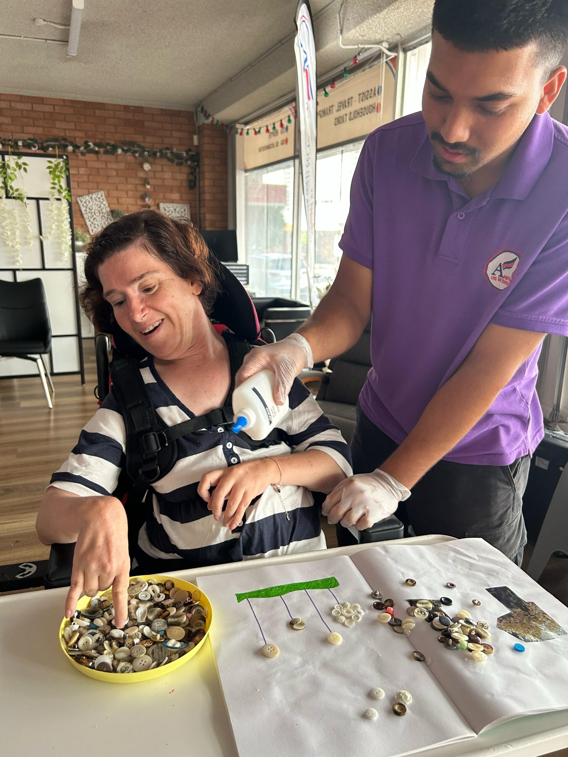 Button Art, Angels On Wheels