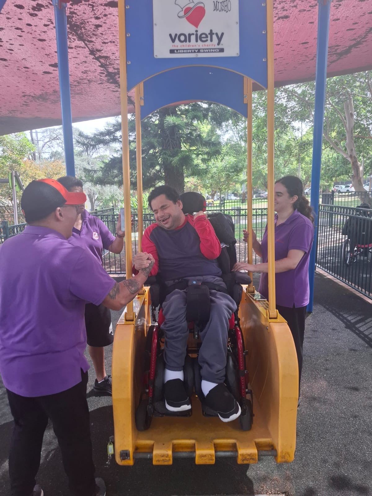 Liberty Swing at Oatley and Whitlam Park, Angels On Wheels