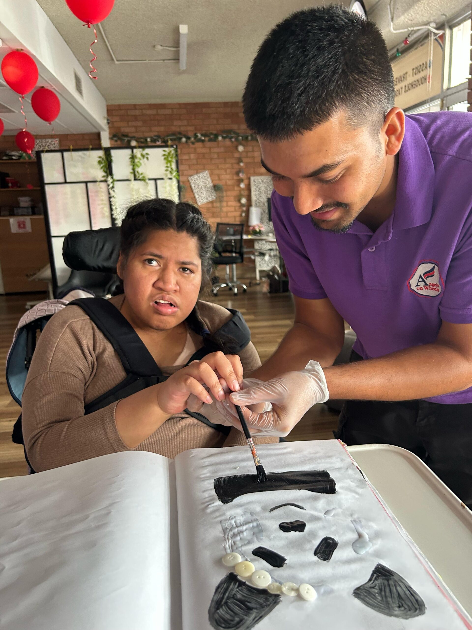 Button Art, Angels On Wheels