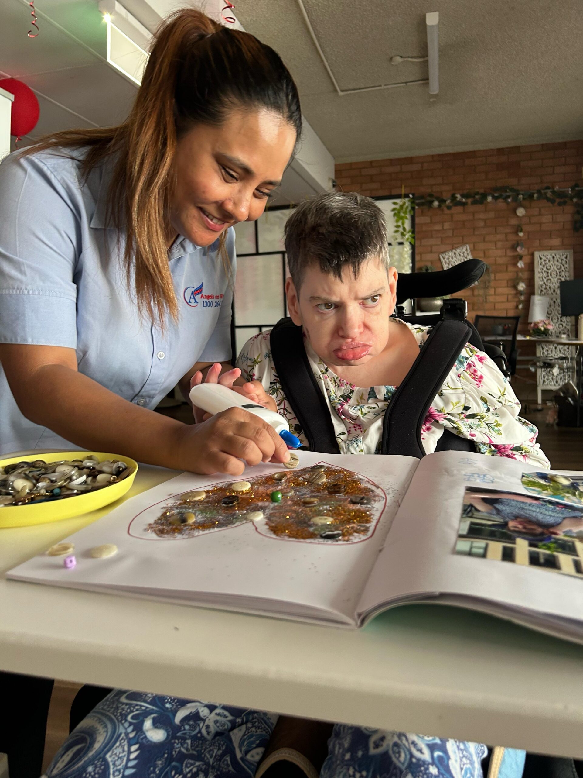 Button Art, Angels On Wheels