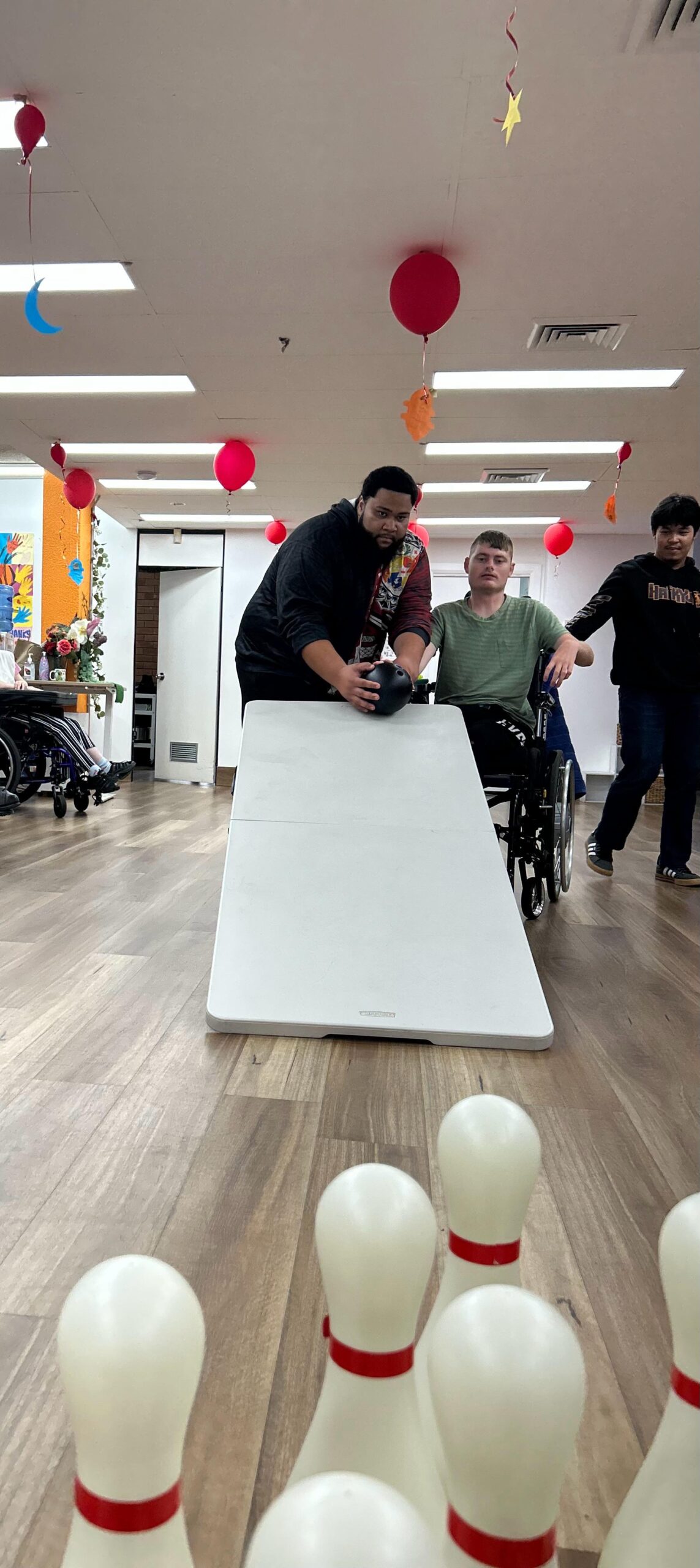 Indoor Bowling, Angels On Wheels