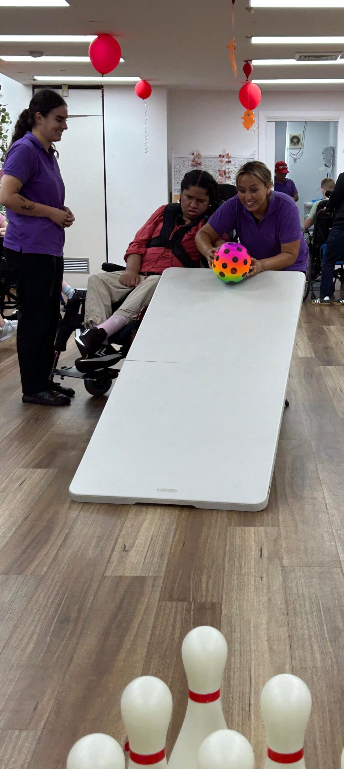 Indoor Bowling, Angels On Wheels